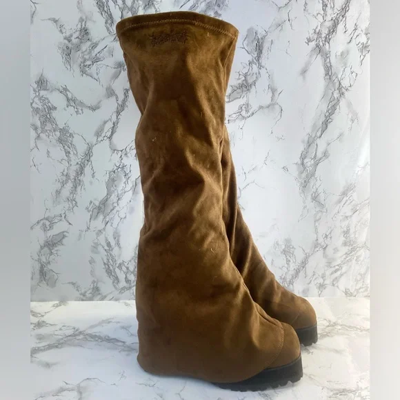 Dolls Kill | Shoes | Dolls Kill Darker Wavs Crossfade Knee High